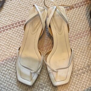 Alexandre Birman Cream Strappy Heels